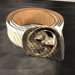 Gucci GG White Belt (New)